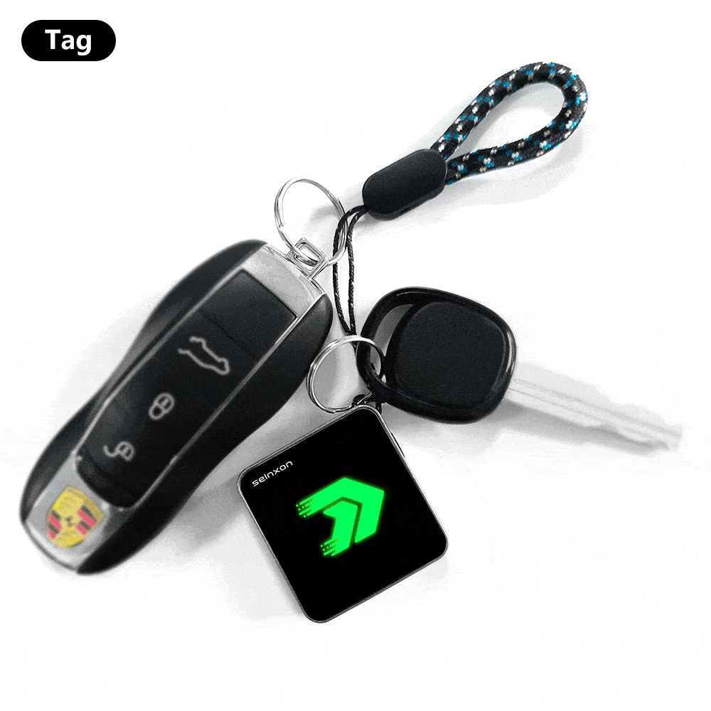 Immagine di Seinxon - Portachiavi con tracker incorporato e ricarica wireless
