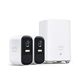 Immagine di eufy Security eufyCam 2C Pro, telecamera wi-fi esterno, telecamera wifi esterno senza fili, risoluzione 2K, batteria durata di 180 giorni, compatibilità HomeKit, IP67, Nessun Costo Mensile, 2+1