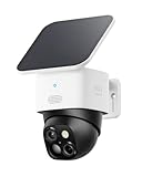 Immagine di eufy Security SoloCam S340, 3K telecamera pannello solare, telecamera wi-fi esterno senza fili, sorveglianza a 360°, Wi-Fi a 2,4 GHz, nessun costo mensile, compatibile con HomeBase 3