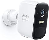 Immagine di eufy Security eufyCam 2C Pro, telecamera wi-fi esterno, telecamera wifi esterno senza fili, risoluzione 2K, compatibilità HomeKit, Nessun Costo Mensile, richiede HomeBase 2