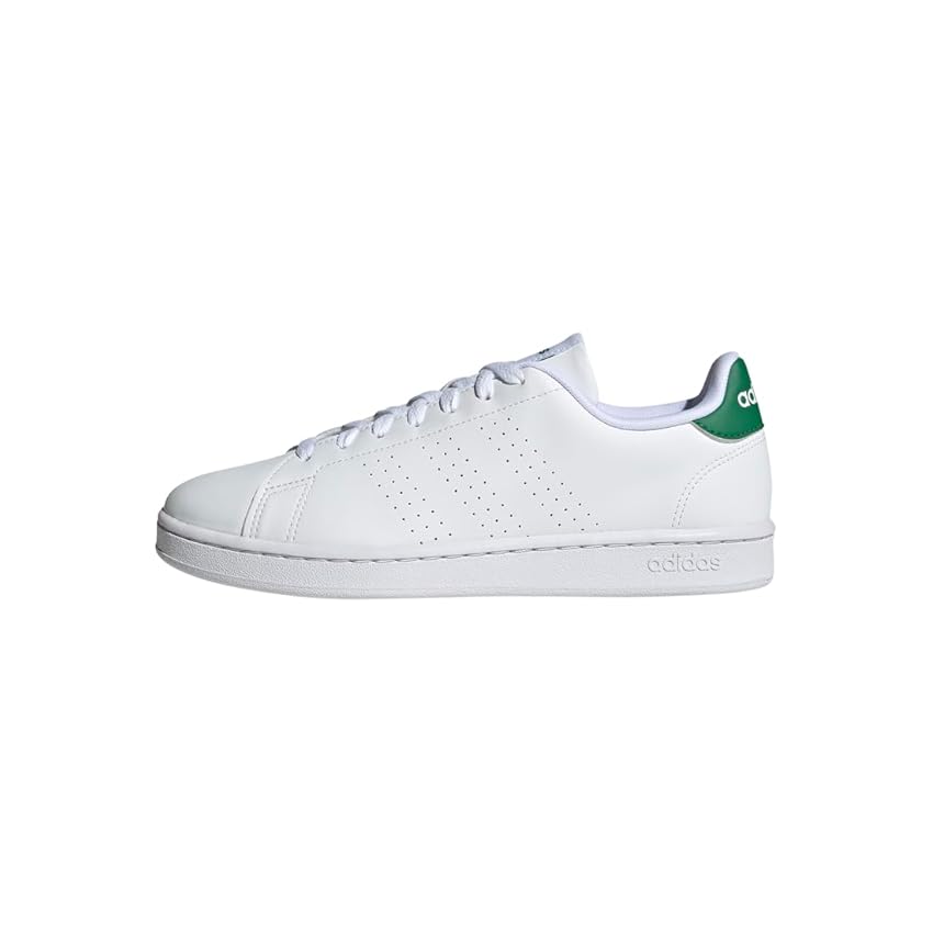 Immagine di adidas Advantage Shoes, Scarpe da Tennis Uomo, Cloud White, Cloud White, Green, 44 2, 3 EU