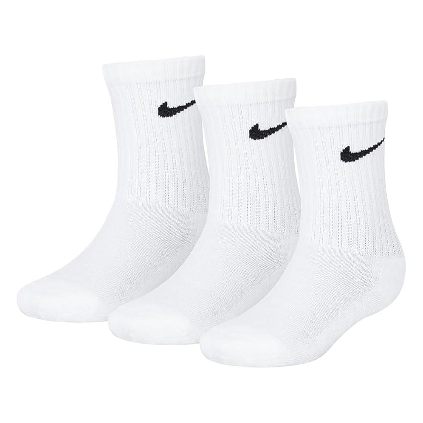 Immagine di NIKE - Set composto da 3 paia di calze - Bordo a costine e supporto plantare per un fit confortevole e sicuro. - Tallone e punta rinforzati per conferire resistenza alle zone più soggette a usura. -..