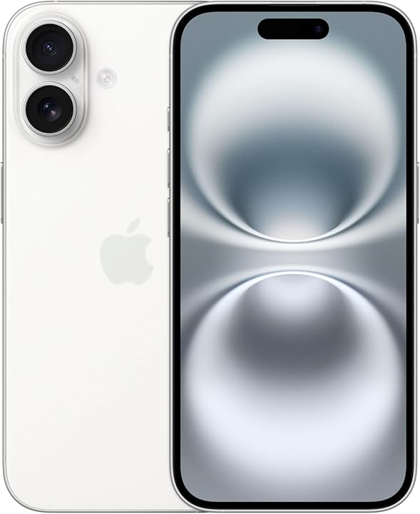 Immagine di iPhone 16 nella variante di colore Bianco