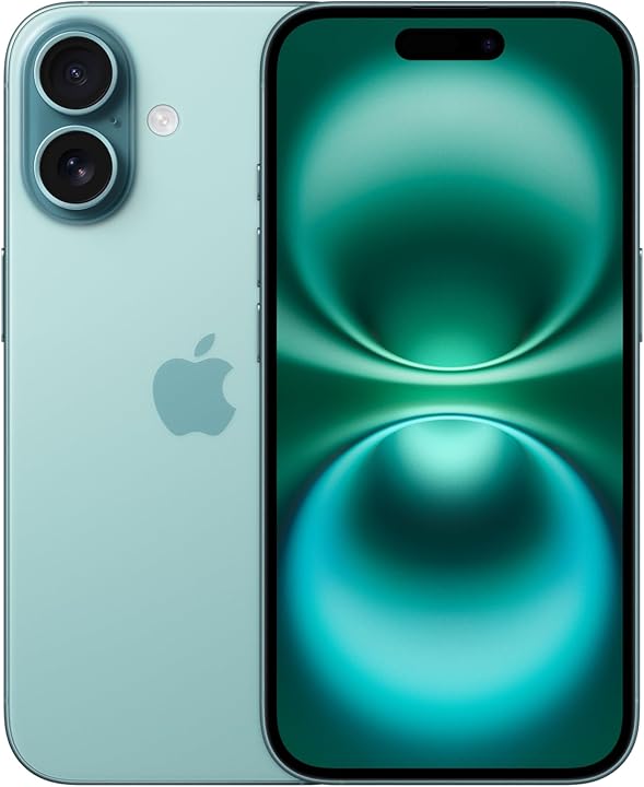 Immagine di iPhone 16 Plus nella variante di colore Verde Acqua