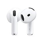 Immagine di Apple AirPods 4 Auricolari wireless, Auricolari Bluetooth, Cancellazione attiva del rumore, Audio adattivo, Trasparenza, Audio spaziale personalizzato, Custodia di ricarica USB-C, Ricarica wireless