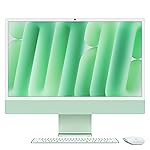 Immagine di Apple iMac Computer desktop all-in-one: Chip M4, CPU 8-core e GPU 8-core: display Retina 24’’, 16GB di memoria unificata, 256GB di archiviazione SSD, con accessori. Per iPhonePad; Verde