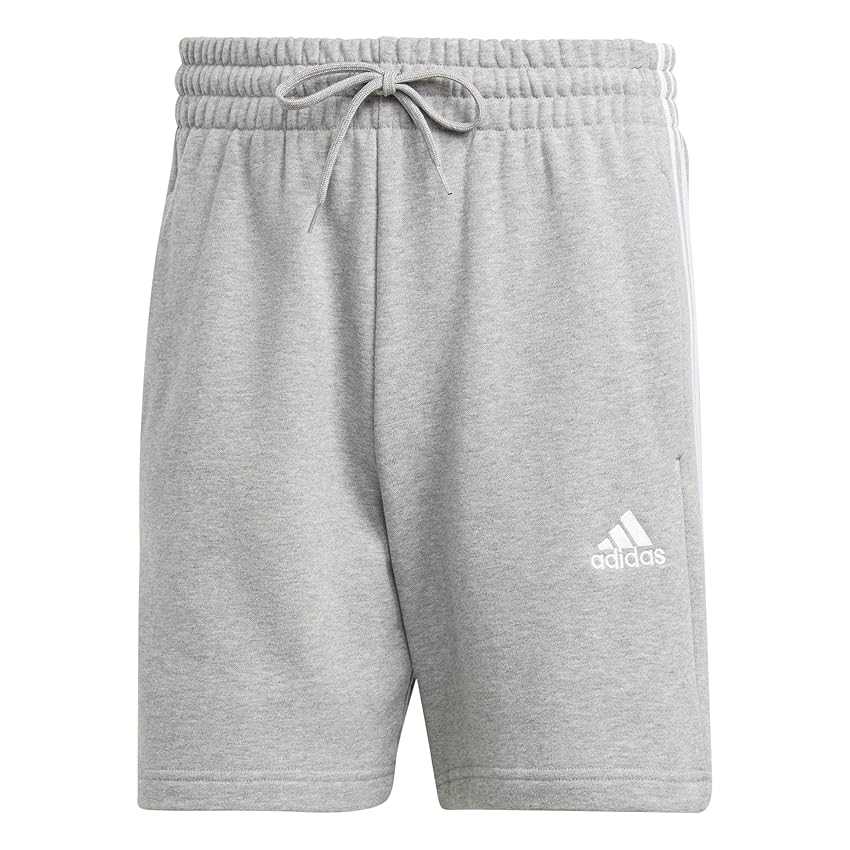 Immagine di adidas Uomo Essentials French Terry 3-Stripes Shorts, Medium Grey Heather, XS