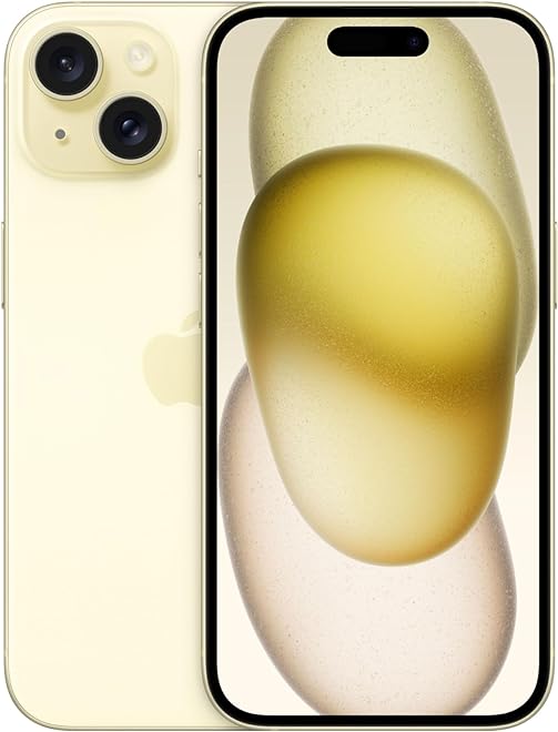 Immagine di iPhone 15 nella variante di colore Giallo