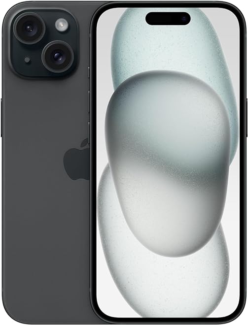 Immagine di iPhone 15 nella variante di colore Nero